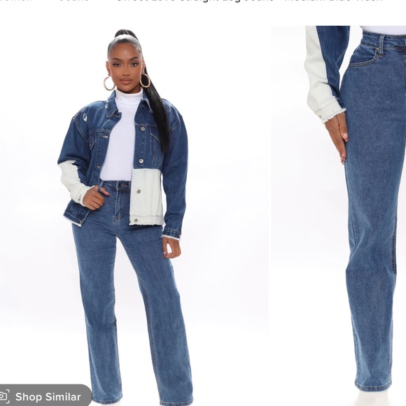 FASHIONNOVA sweet love straight leg jeans size 9 - Picture 1 of 2